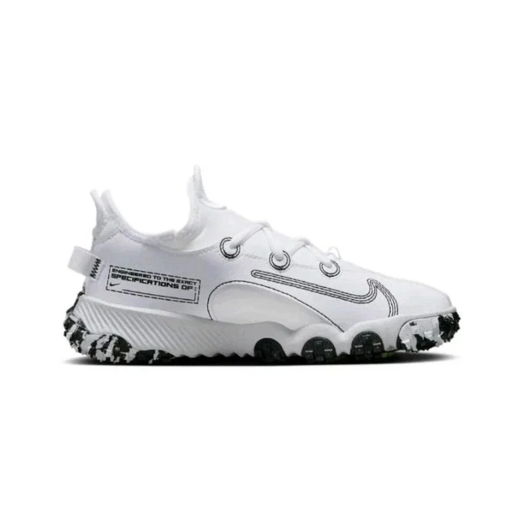 Nike Future Field Kids White Black Volt Turf Training Shoes DJ6949-103 Size 3.5Y